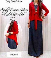 gamis jeans casual