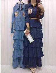 gamis jeans terbaru