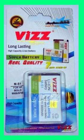 Baterai Double Power VIZZ MS-1 untuk Blackbery Bold dan Onyx